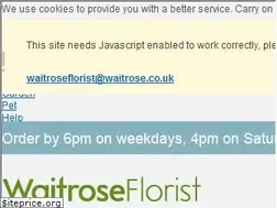 Sites similar to waitroseflorist.com
