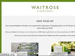 Sites similar to waitrosehaveyoursay.com