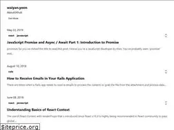 Sites similar to waiyanyoon.com