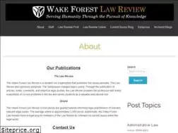 Sites similar to wakeforestlawreview.com