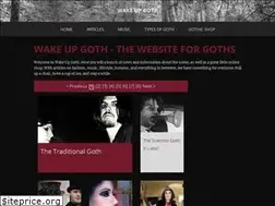 Sites similar to wakeupgoth.com