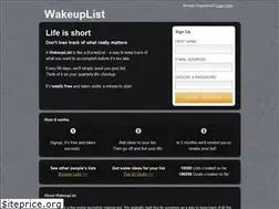 Sites similar to wakeuplist.com
