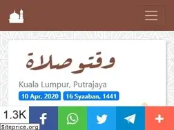 Sites similar to waktusolat.net