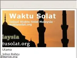 Sites similar to waktusolat.org