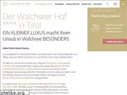 Sites similar to walchseerhof.com