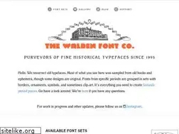 Sites similar to waldenfont.com
