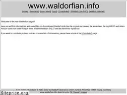 Sites similar to waldorfian.info