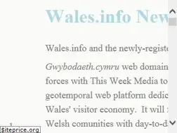 Sites similar to wales.info