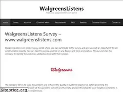Sites similar to walgreenlistens.one
