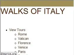 Sites similar to walksofitaly.com