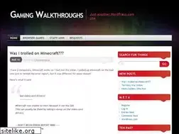 Sites similar to walkthroughsforgames.wordpress.com