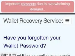 Sites similar to walletrecoveryservices.com
