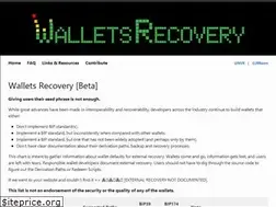 Sites similar to walletsrecovery.org