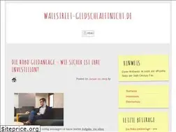 Sites similar to wallstreet-geldschlaeftnicht.de