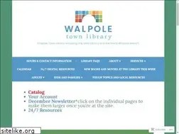 Sites similar to walpoletownlibrary.org