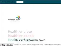 Sites similar to walsallccg.nhs.uk