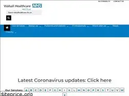 Sites similar to walsallhealthcare.nhs.uk