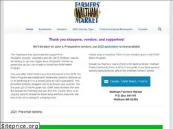 Sites similar to walthamfarmersmarket.org