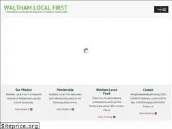 Sites similar to walthamlocalfirst.org