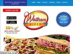 Sites similar to walthampizza.com