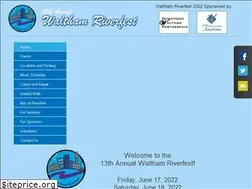 Sites similar to walthamriverfest.com