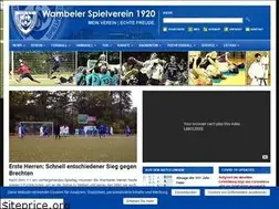 Sites similar to wambeler-sv.de