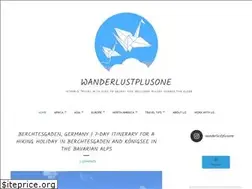 Sites similar to wanderlustplusone.com