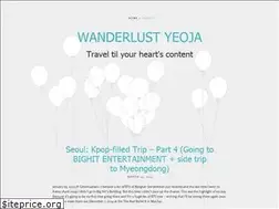 Sites similar to wanderlustyeoja.wordpress.com