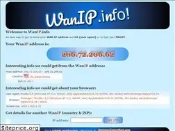 Sites similar to wanip.info