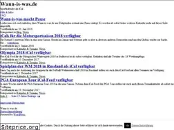 Sites similar to wann-is-was.de