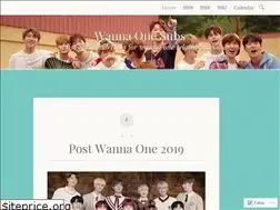 Sites similar to wannaonesubs.wordpress.com