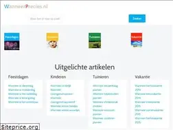 Sites similar to wanneerprecies.nl