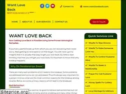 Sites similar to wantloveback.com