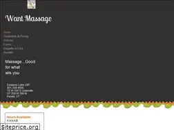 Sites similar to wantmassage.com