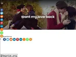 Sites similar to wantmyloveback.com