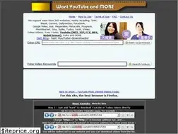 Sites similar to wantyoutube.com