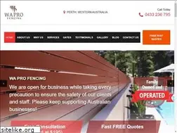 Sites similar to waprofencing.com.au
