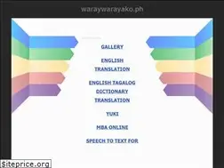 Sites similar to waraywarayako.ph