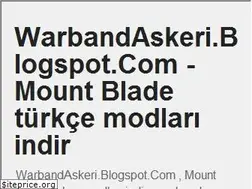 Sites similar to warbandaskeri.blogspot.com