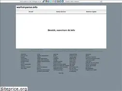 Sites similar to warhol-perso.info