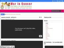 Sites similar to warincancer.blogspot.com