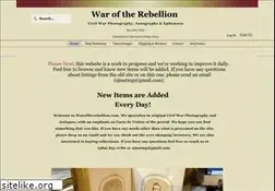 Sites similar to waroftherebellion.com