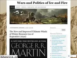 Sites similar to warsandpoliticsoficeandfire.wordpress.com
