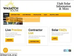 Sites similar to wasatchsolar.com