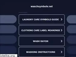 Sites similar to waschsymbole.net