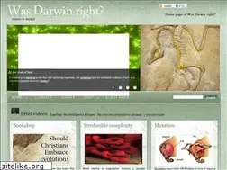 Sites similar to wasdarwinright.com