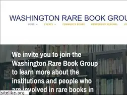 Sites similar to washingtonrarebookgroup.org