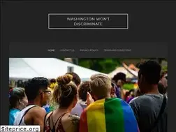 Sites similar to washingtonwontdiscriminate.org