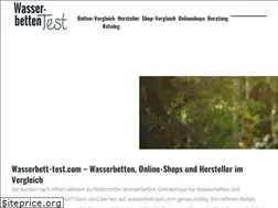 Sites similar to wasserbett-test.com