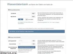 Sites similar to wasserdatenbank.de
